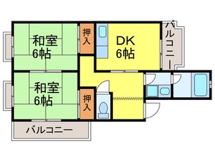 パークサイドハイツの物件間取画像